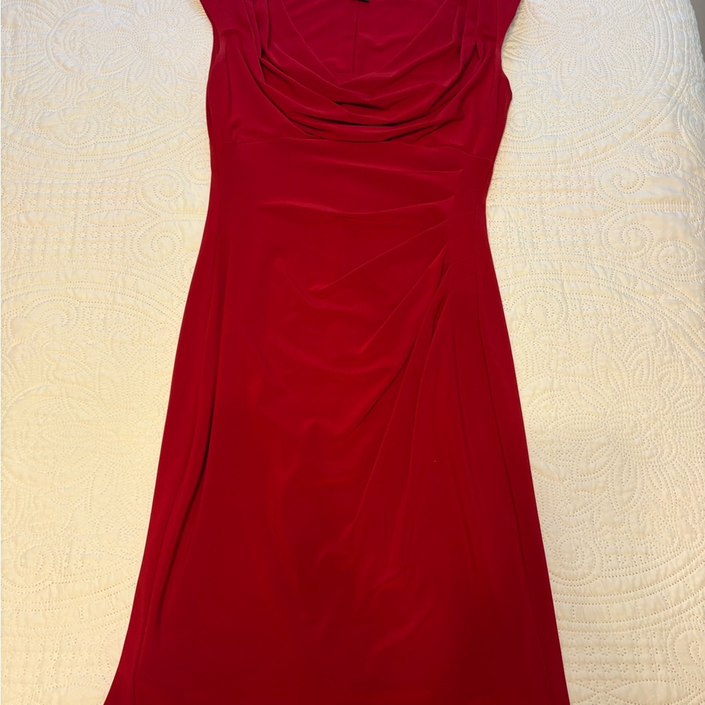 Lauren Ralph Lauren Vibrant Red Mini Dress